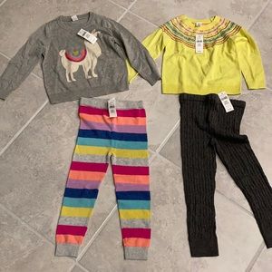 2 Kids Gap bundle legging set brand new w/tags